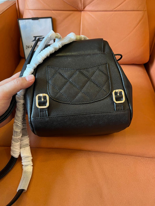 Chanel Caviar Quilted Mini Business Affinity Backpack Black