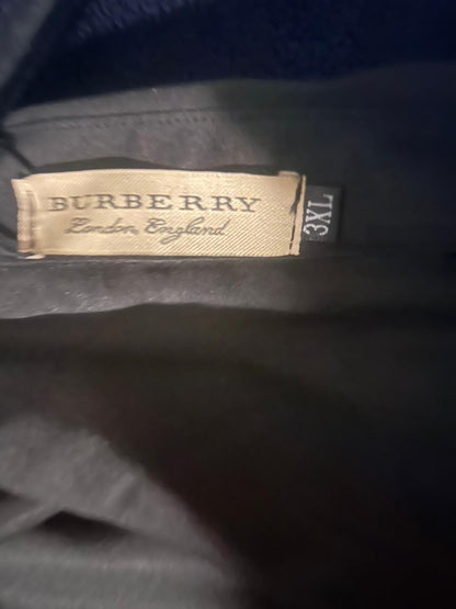 Burberry Black Short-Sleeve Shirt with Iconic Plaid "B" Logo