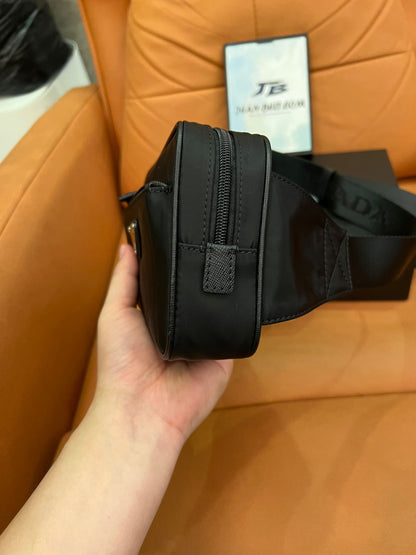 Bolsa de cinto Prada nylon tessuto preta