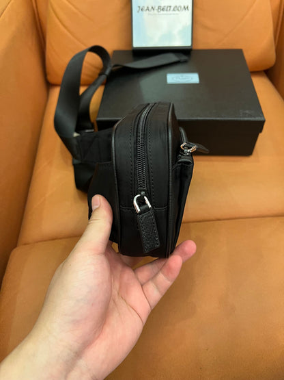 Bolsa de cinto Prada nylon tessuto preta