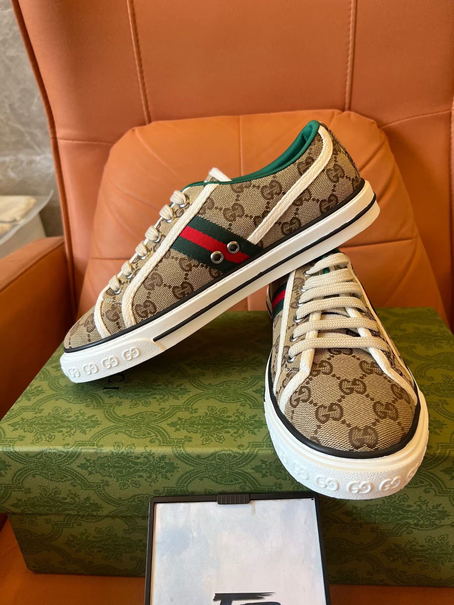 Tênis de lona Gucci Tennis 1977 GG