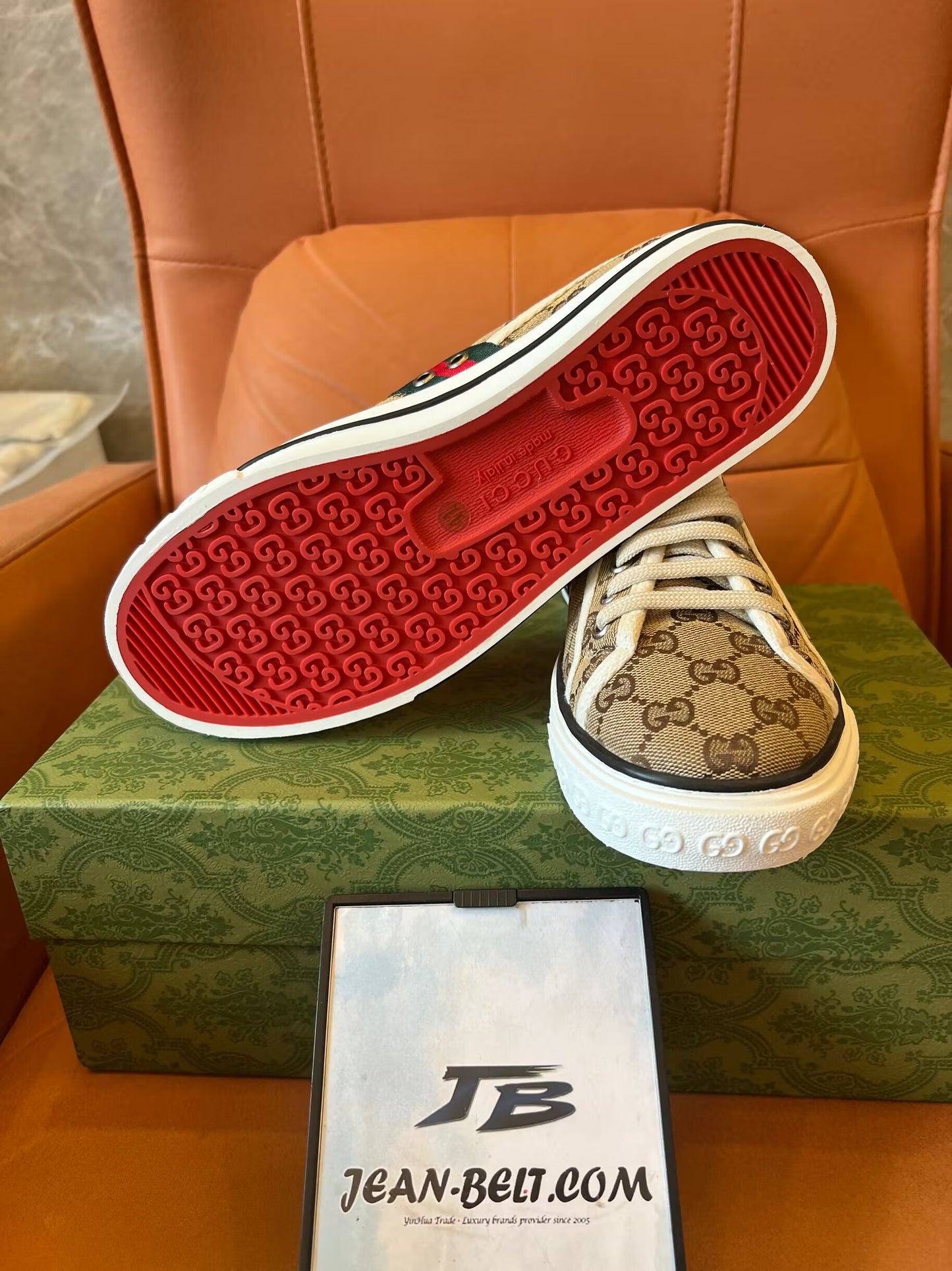 Tênis de lona Gucci Tennis 1977 GG