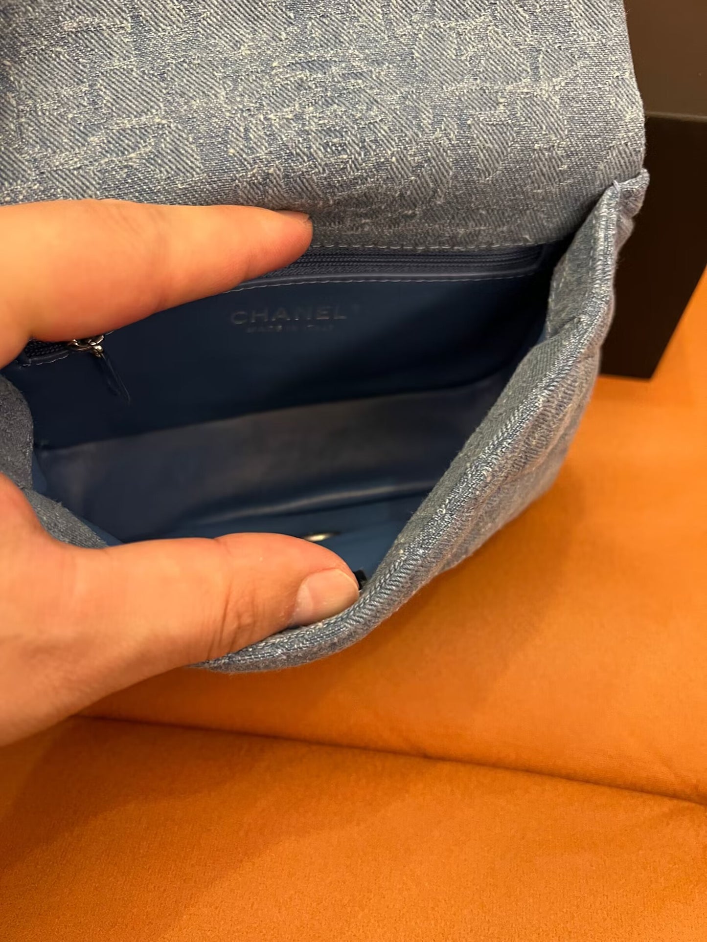 Sac mini en denim vintage Chanel