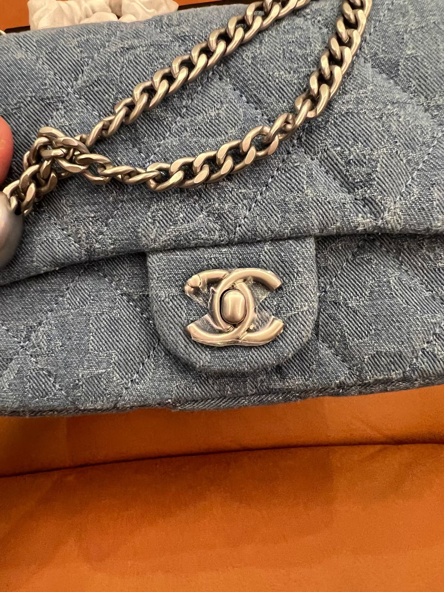 Sac mini en denim vintage Chanel