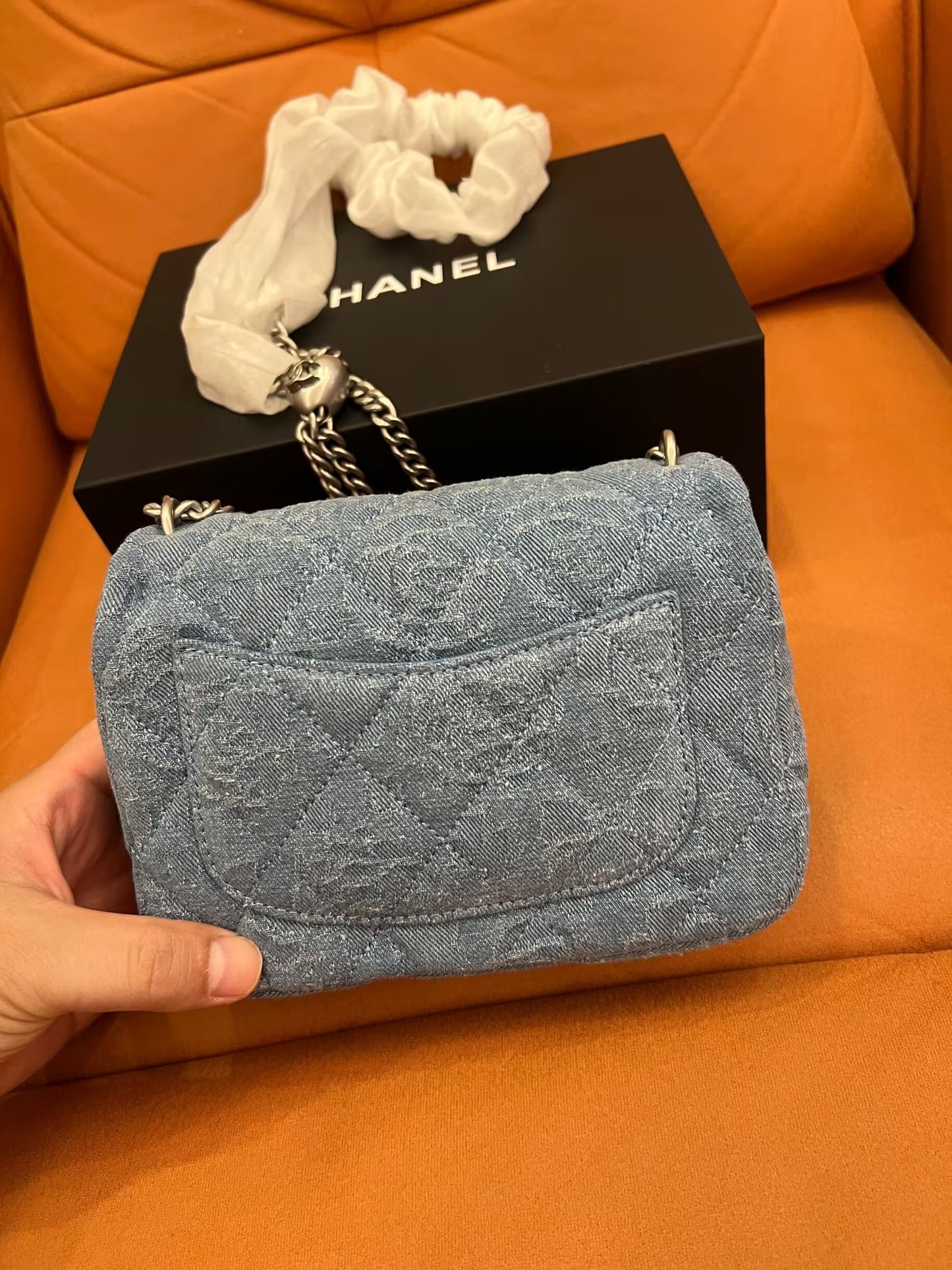 Sac mini en denim vintage Chanel