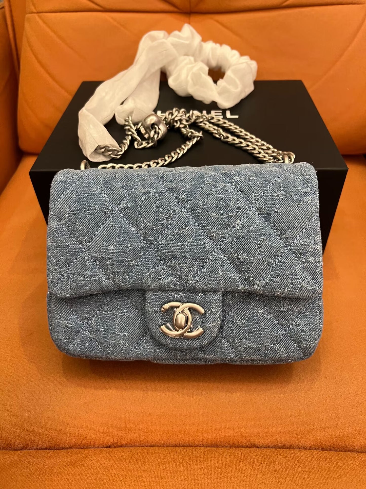 Sac mini en denim vintage Chanel