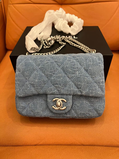 Sac mini en denim vintage Chanel
