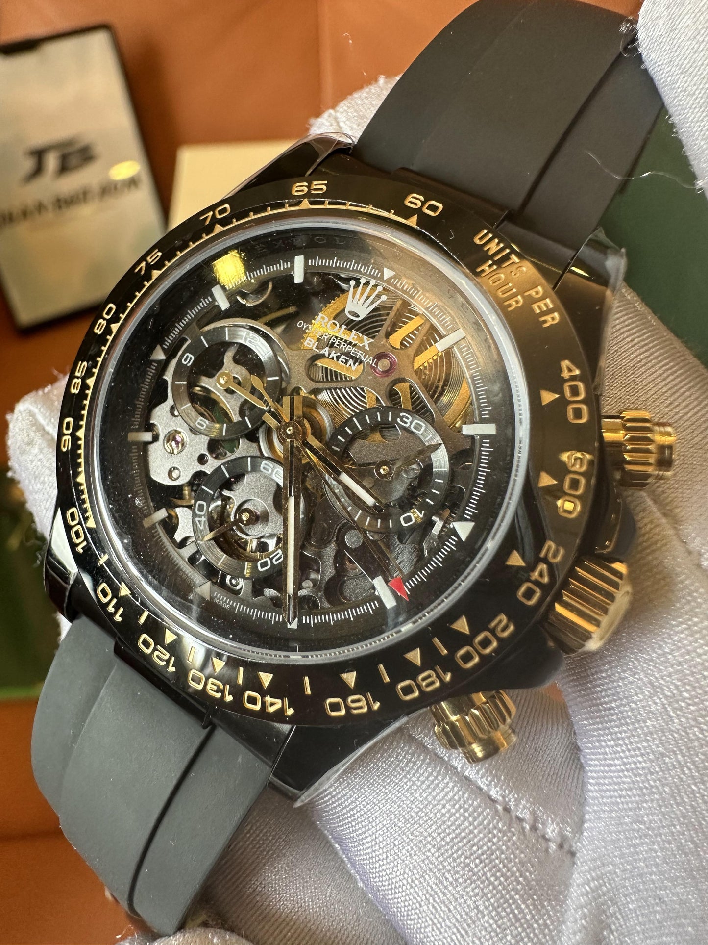 Relógio Rolex Daytona esqueletizado personalizado da Blaken