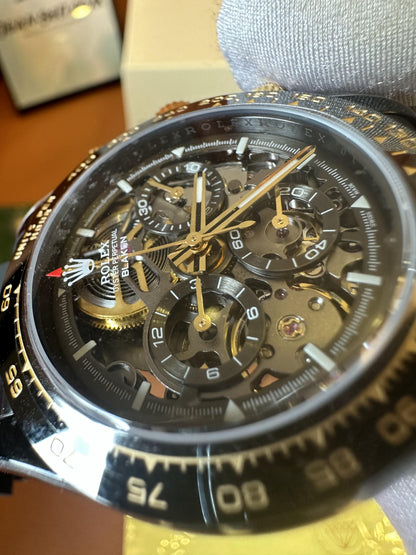 Relógio Rolex Daytona esqueletizado personalizado da Blaken