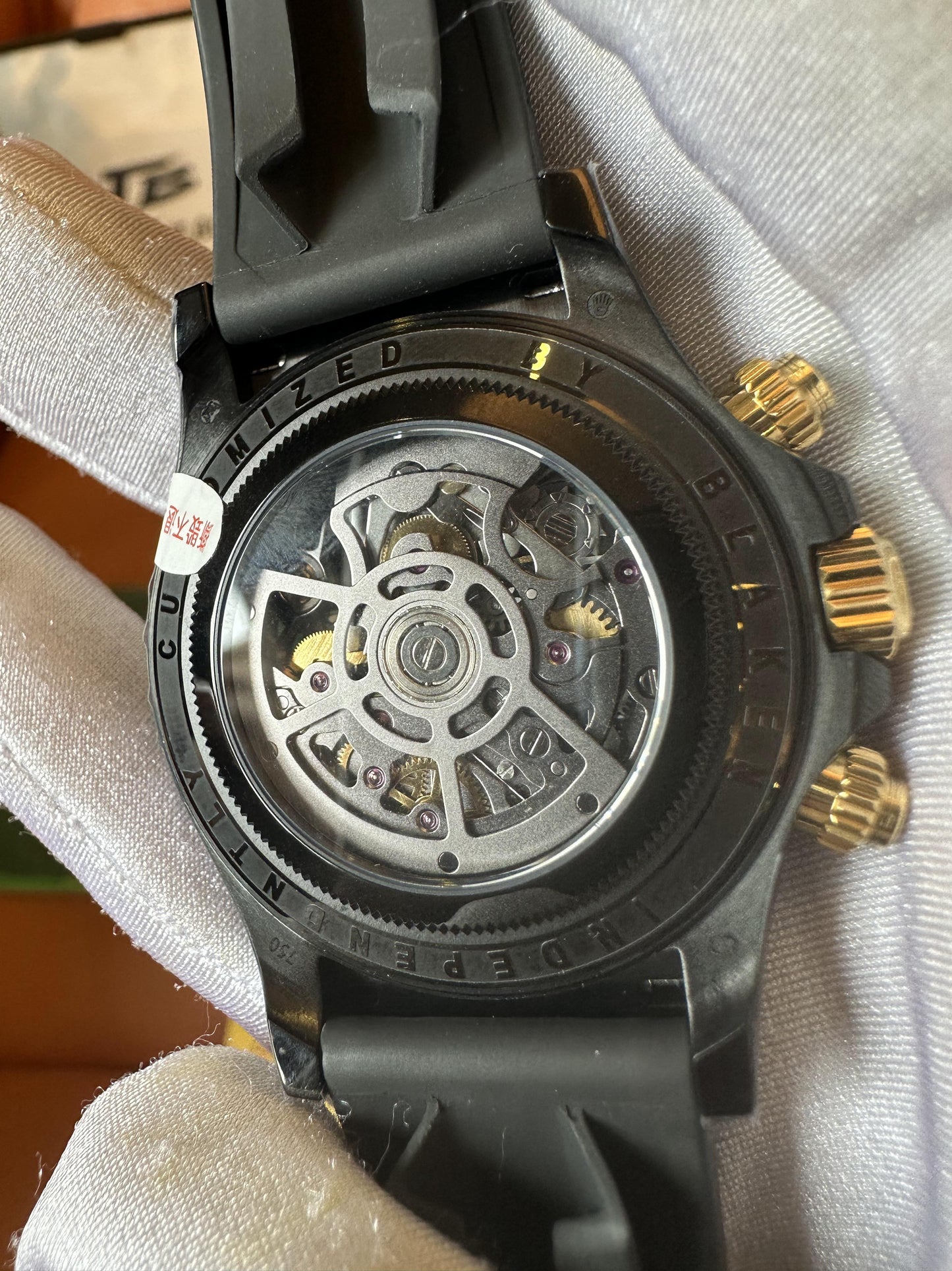 Relógio Rolex Daytona esqueletizado personalizado da Blaken