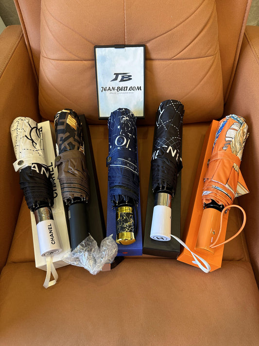 Luxury designer folding umbrella set