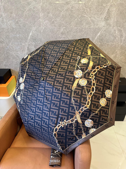 Luxury designer folding umbrella set