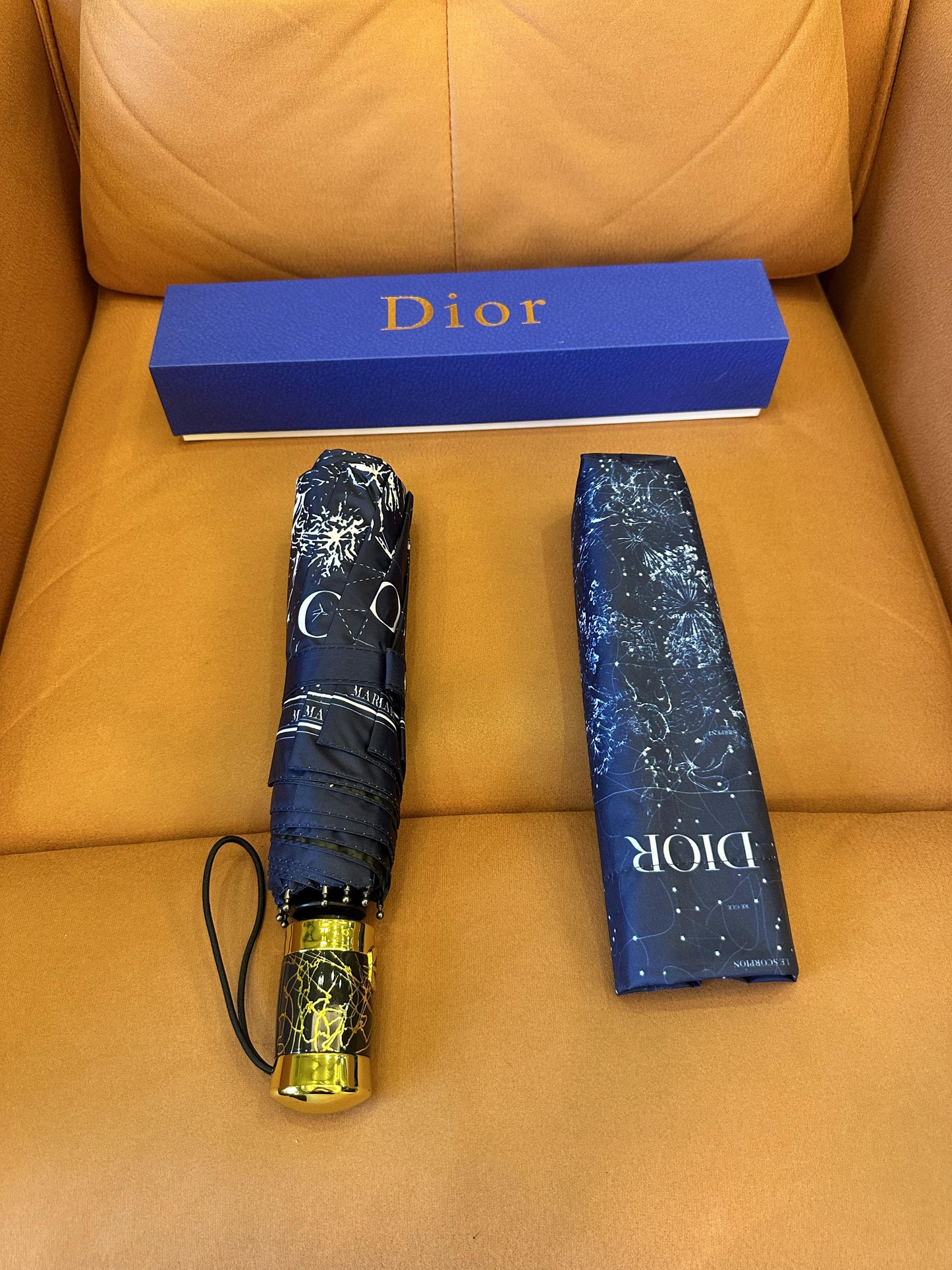 Luxury designer folding umbrella set