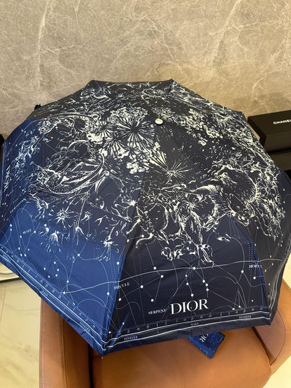 Luxury designer folding umbrella set
