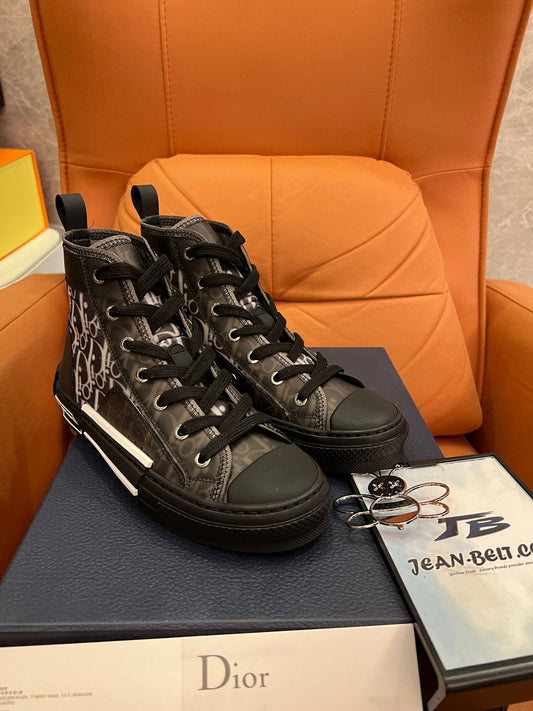 Zapatillas altas oblicuas B23 de lona técnica de Christian Dior