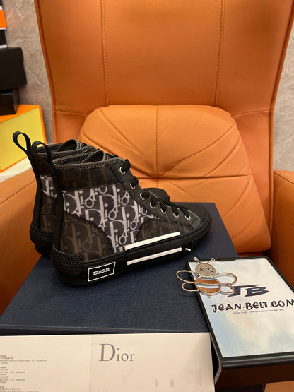 Tênis de cano alto Christian Dior Technical Canvas oblíquo B23