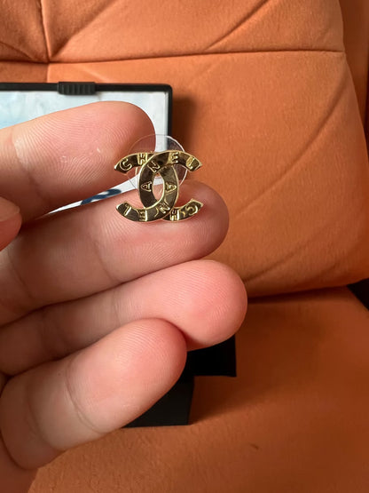 Chanel Classic CC Logo Earrings
