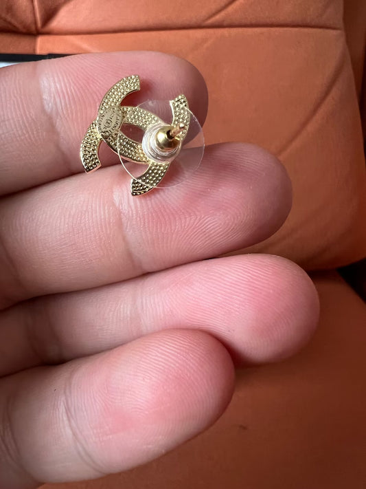 Chanel Classic CC Logo Earrings