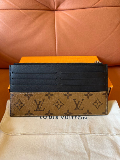 Louis Vuitton monogram canvas and leather pochette