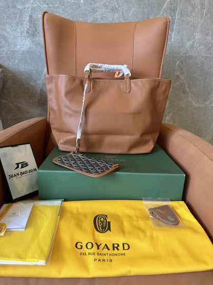 Goyard anjou bolsa reversível pm marrom