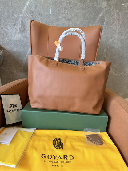 Goyard anjou bolsa reversível pm marrom