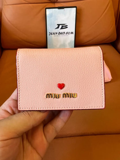 Miu Miu SMC945 Matelassé leather card holder
