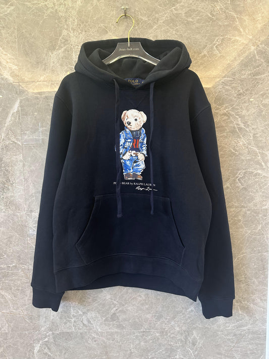 Moletom com capuz Ralph Lauren Polo Bear - preto