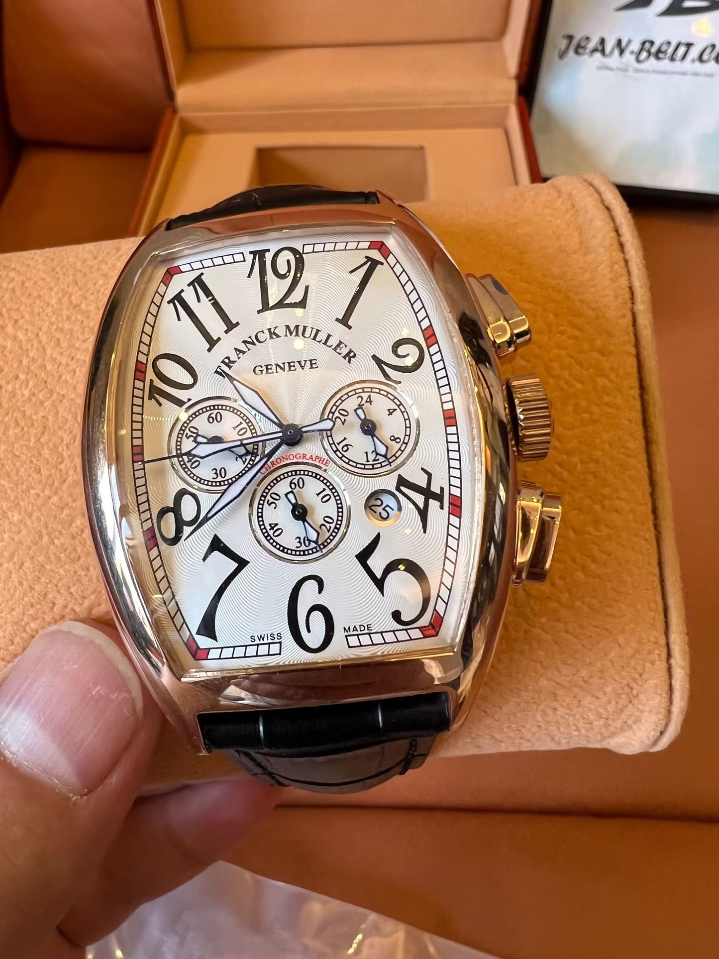 Relógio de Luxo Franck Muller Vanguard Chronograph 8880 CC AT em Forma de Barril
