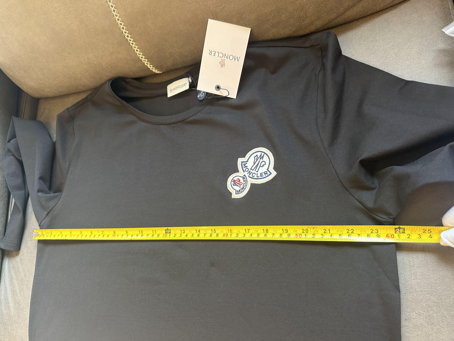 Moncler black long sleeve t-shirt