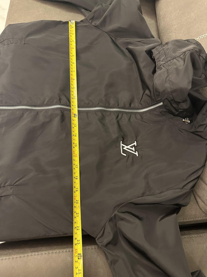 Louis Vuitton reversible monogram hooded jacket - black & monogram Pattern