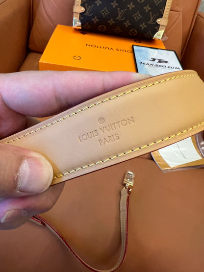 Bolso baúl de lona Louis Vuitton con monograma en mm