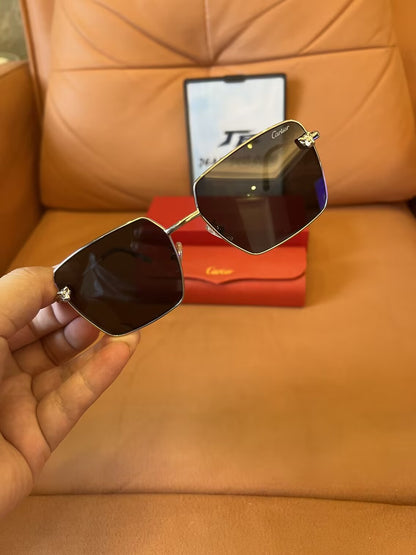 Cartier CT0041 C Gold Square Sunglasses
