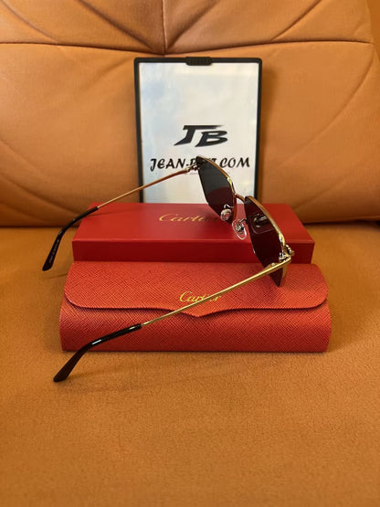 Cartier CT0041 C Gold Square Sunglasses