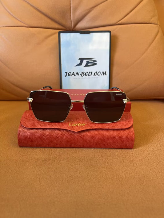 Cartier CT0041 C Gold Square Sunglasses