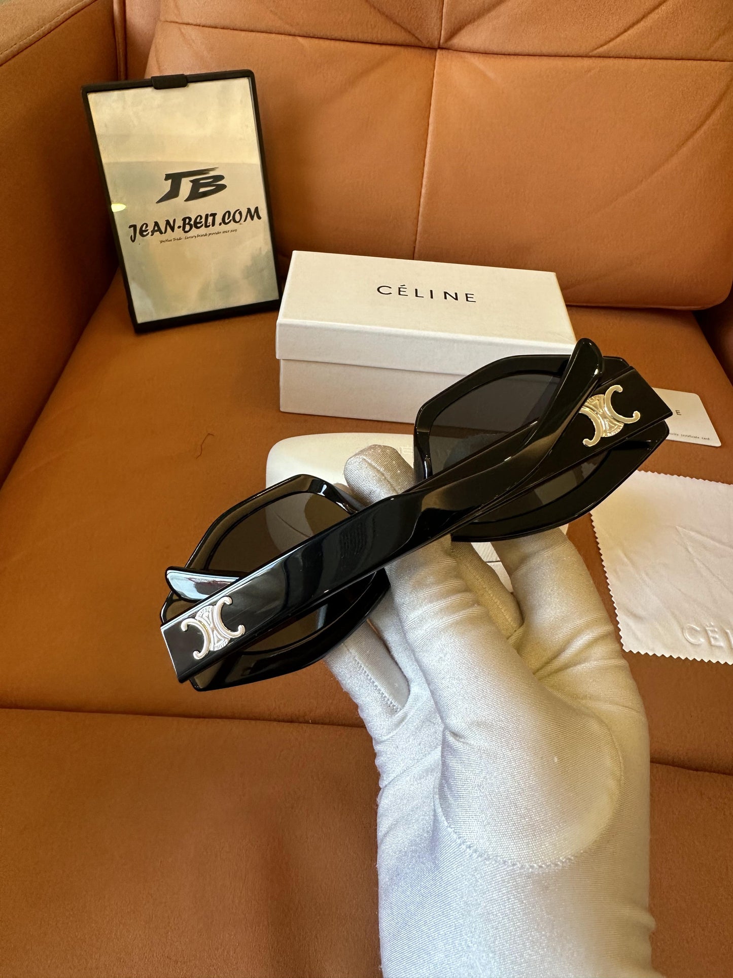 Gafas de sol cuadradas negras Celine Triomphe