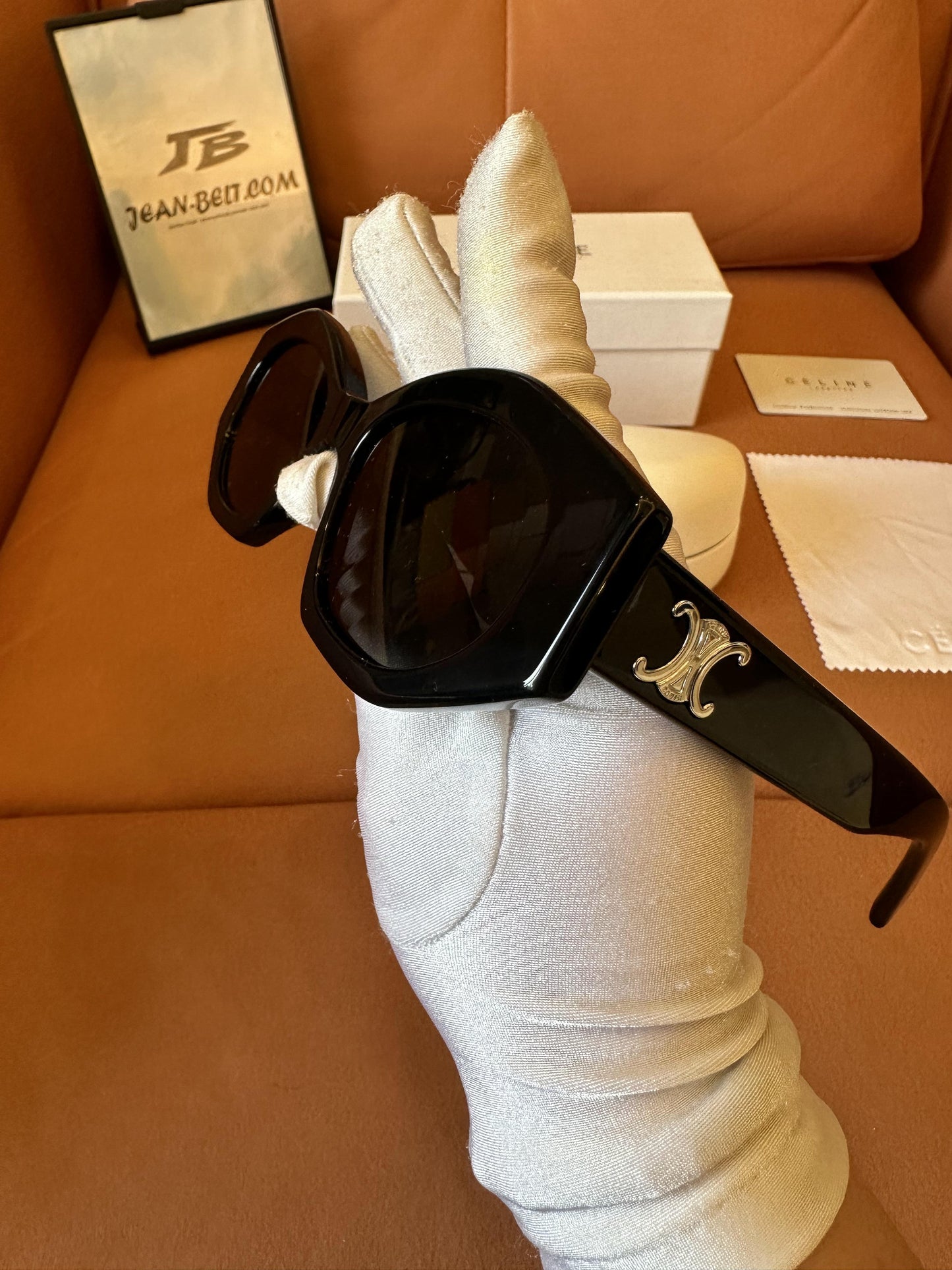 Gafas de sol cuadradas negras Celine Triomphe