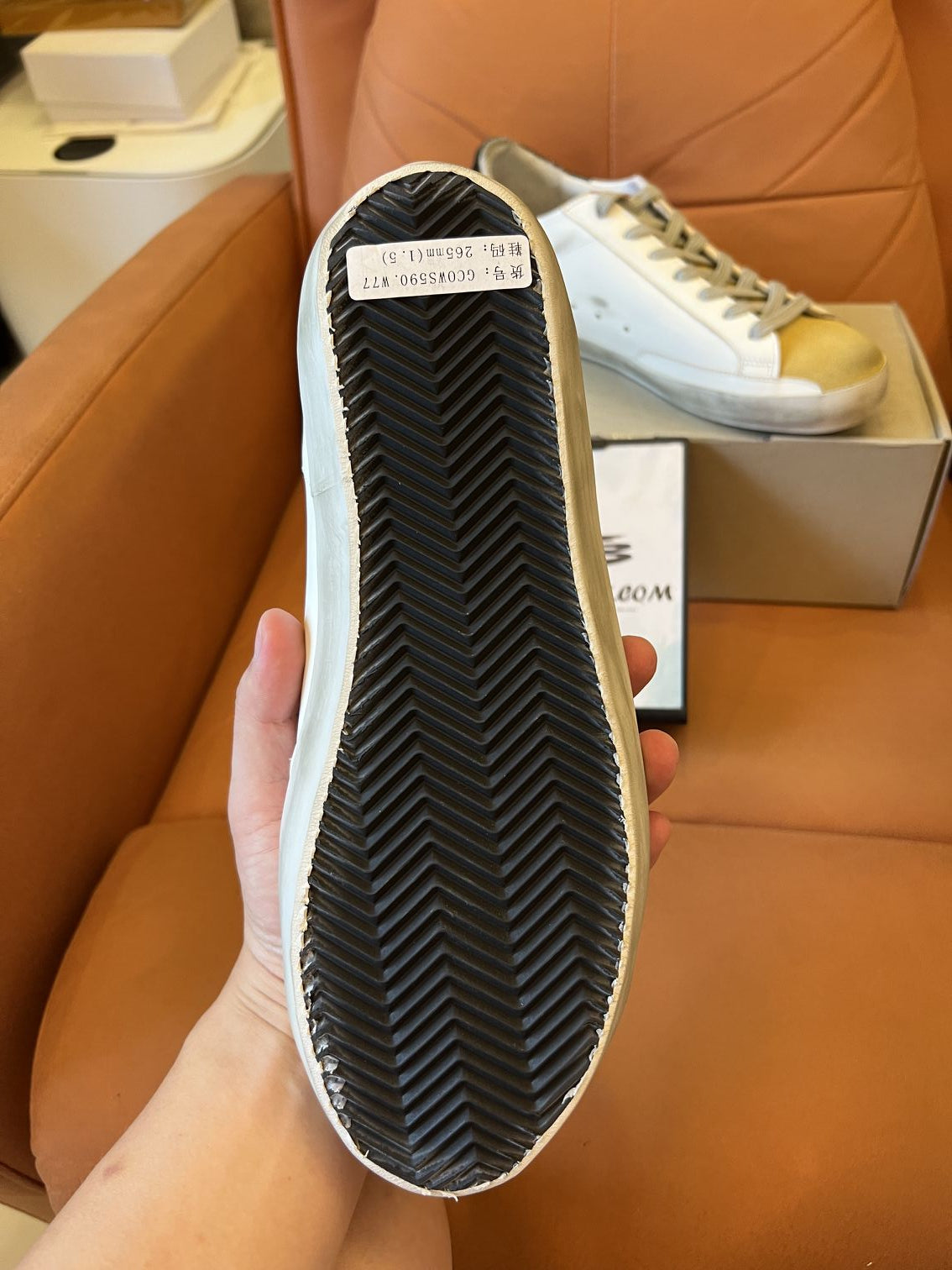 Zapatillas Golden Goose Superstar blancas y azules