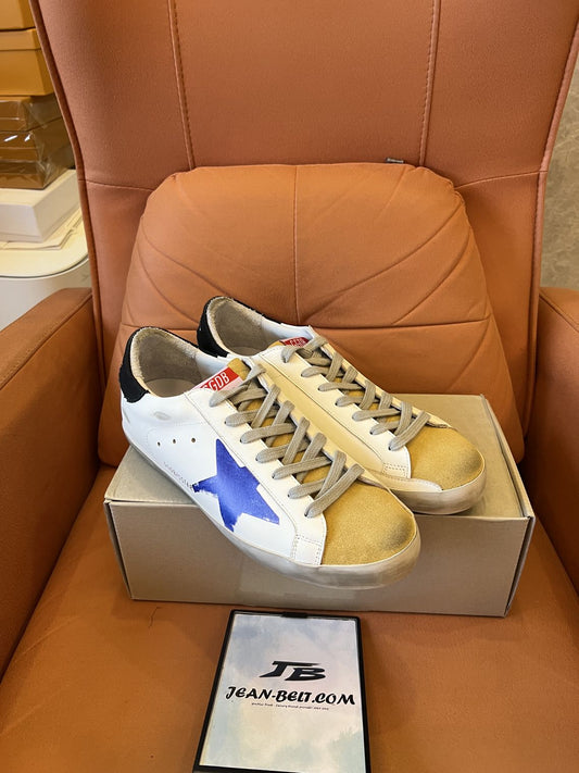 Zapatillas Golden Goose Superstar blancas y azules
