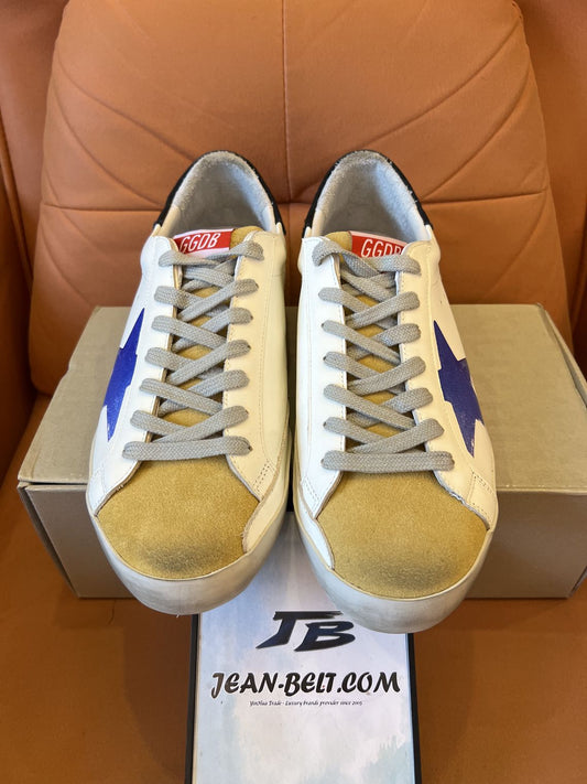 Zapatillas Golden Goose Superstar blancas y azules