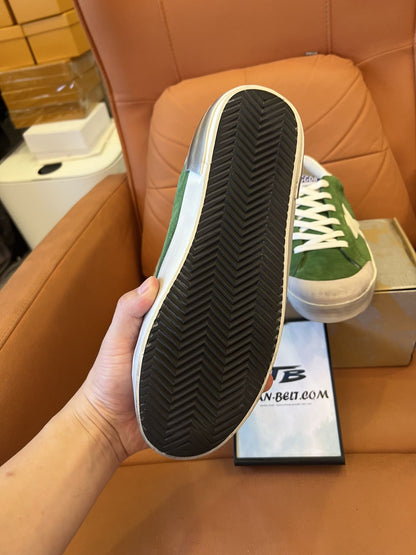 Zapatillas Golden Goose Superstar de piel verde