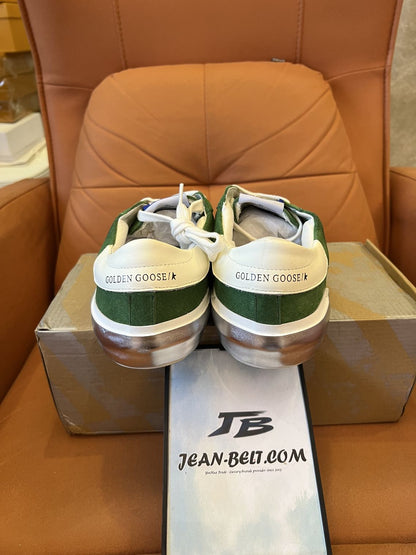 Zapatillas Golden Goose Superstar de piel verde