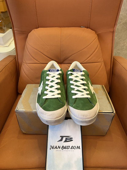 Zapatillas Golden Goose Superstar de piel verde