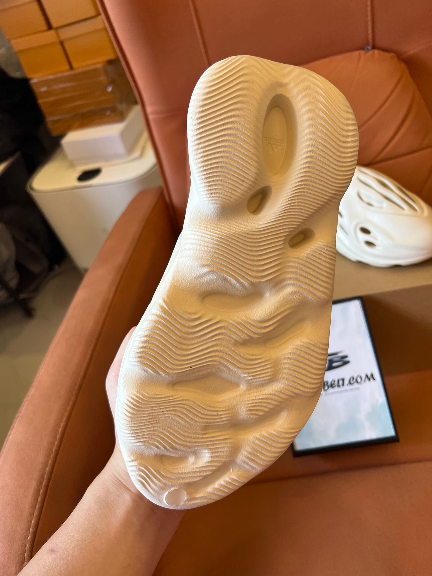 Adidas Yeezy Foam Runner - Classic Sand and White