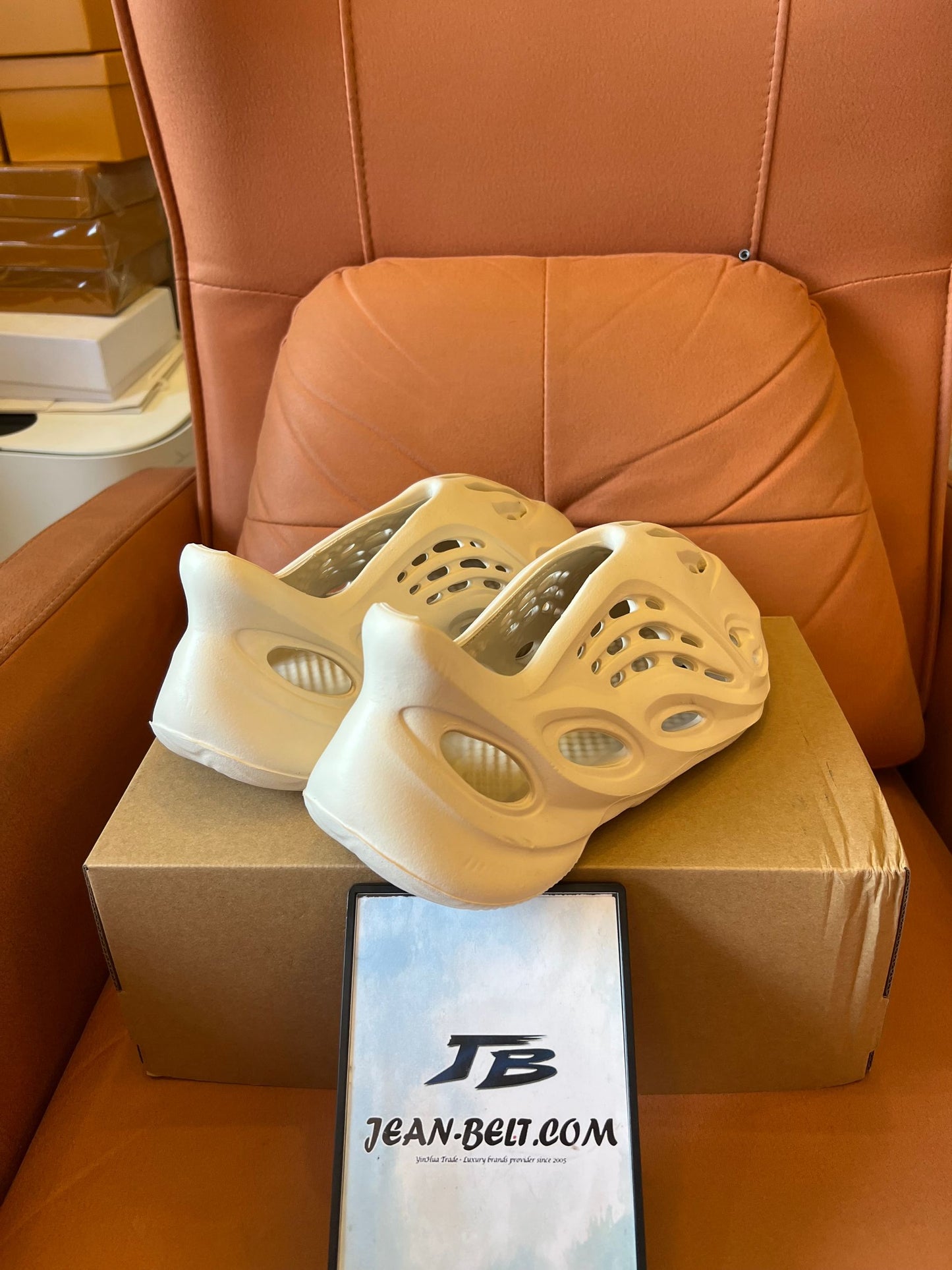 Adidas Yeezy Foam Runner - Classic Sand and White