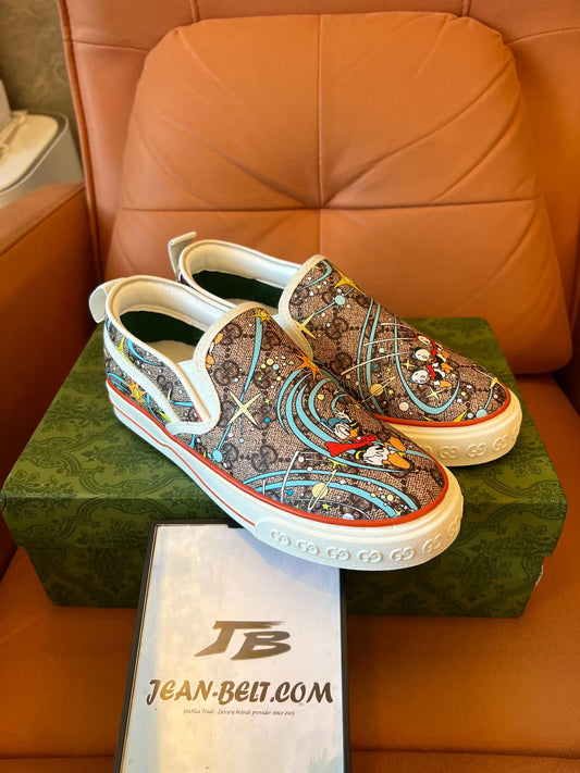 Tênis cano baixo Disney x Gucci Tennis 1977