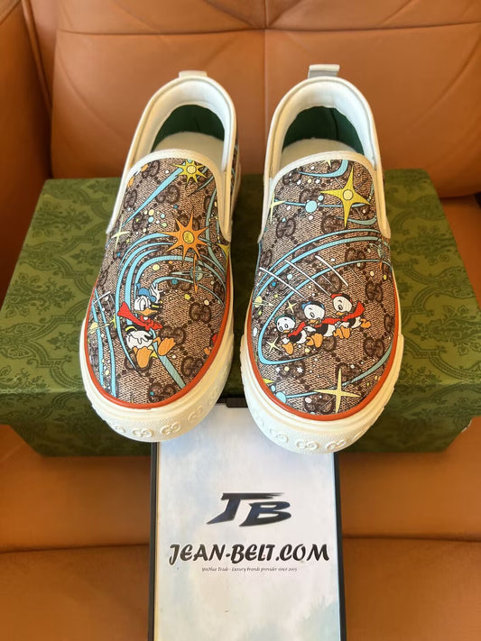 Tênis cano baixo Disney x Gucci Tennis 1977