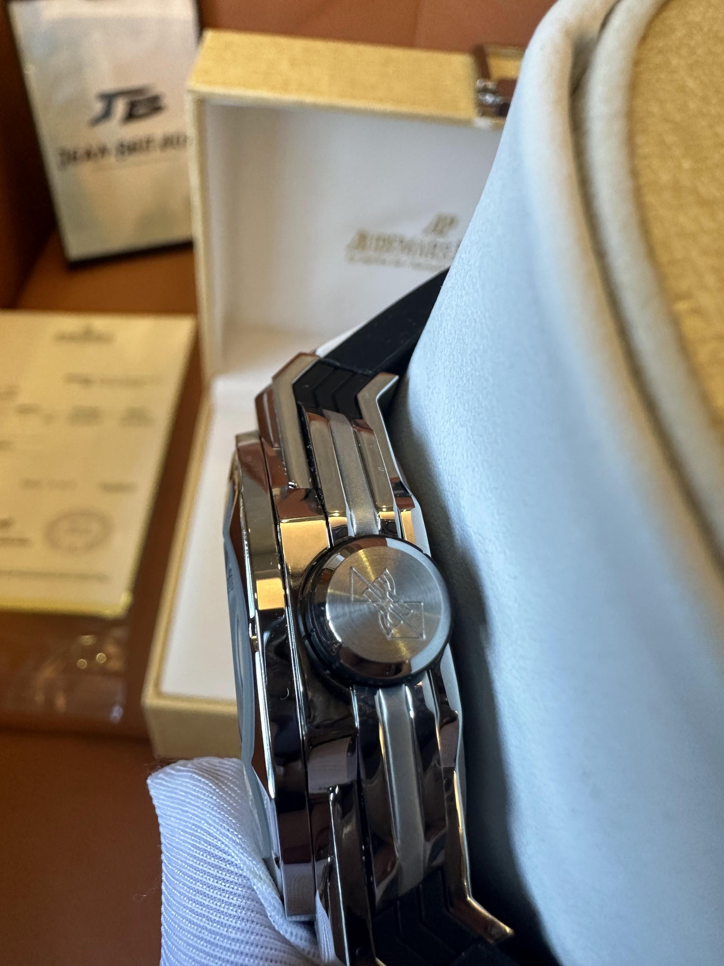 Rolex Milgauss custom diamond bezel & bracelet - black dial