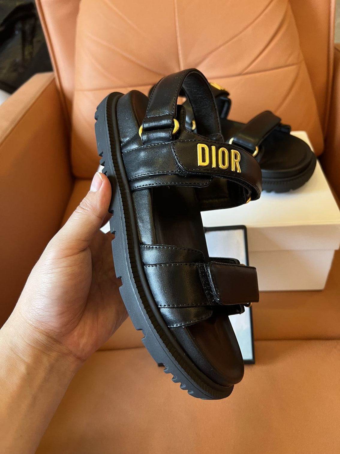 Sandalias DiorAct de piel para mujer de Christian Dior