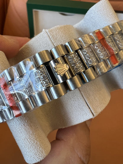 Rolex Milgauss custom diamond bezel & bracelet - black dial