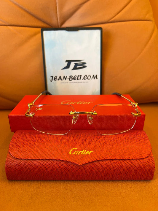 Cartier Rimless Eyeglasses - Gold Frame